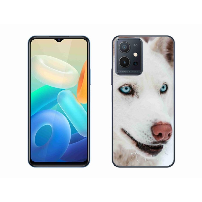 Gél tok mmCase a Vivo Y55 5G-hez - kutyaszemmel nézve