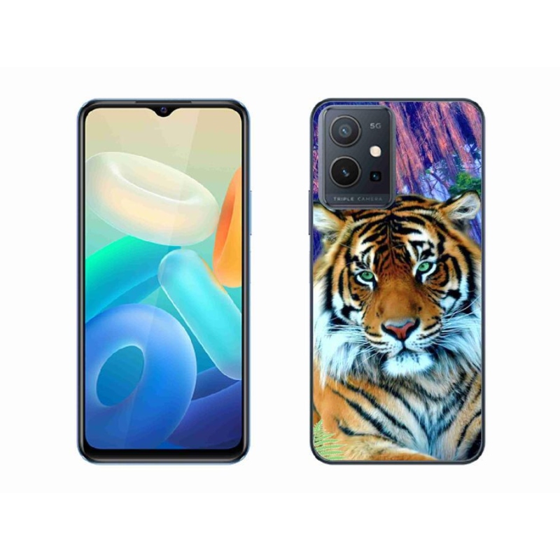 Gél tok mmCase a Vivo Y55 5G készülékhez - tigris