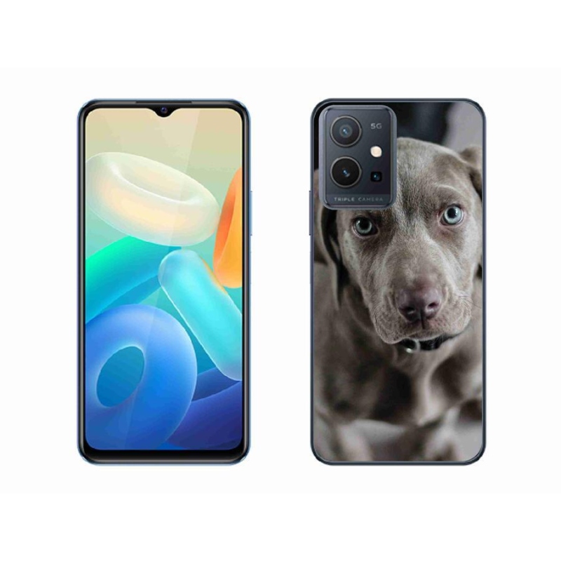 Gélhüvely mmCase a Vivo Y55 5G mobiltelefonhoz - výmarský ohař