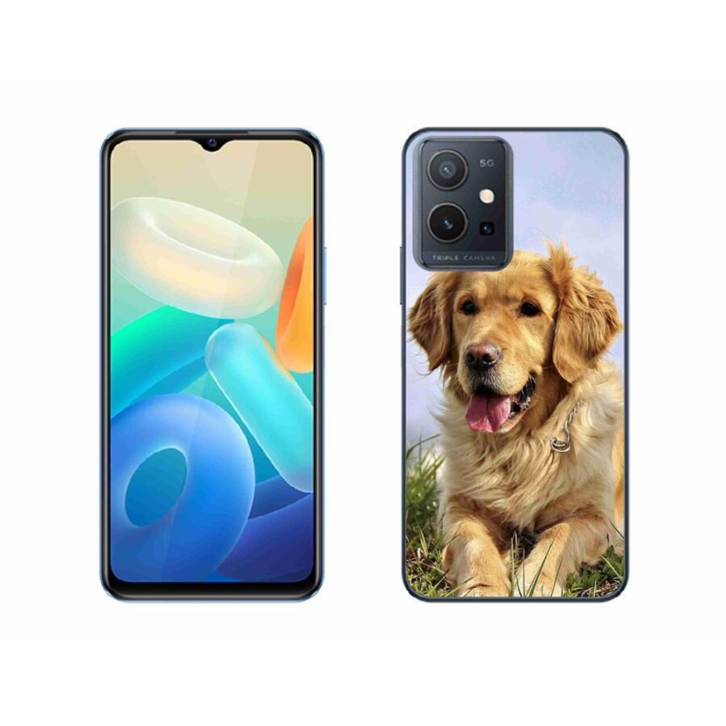 Gél tok mmCase a Vivo Y55 5G készülékhez - arany retriever