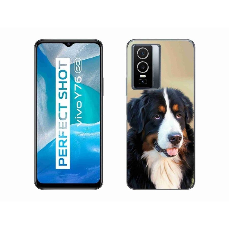 Gél tok mmCase mobiltelefonhoz Vivo Y76 5G - Berni hegyi kutya
