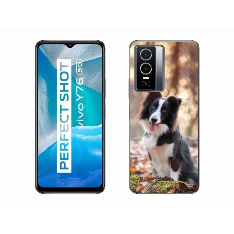 Gél tok mmCase mobiltelefonhoz Vivo Y76 5G - border colie 1