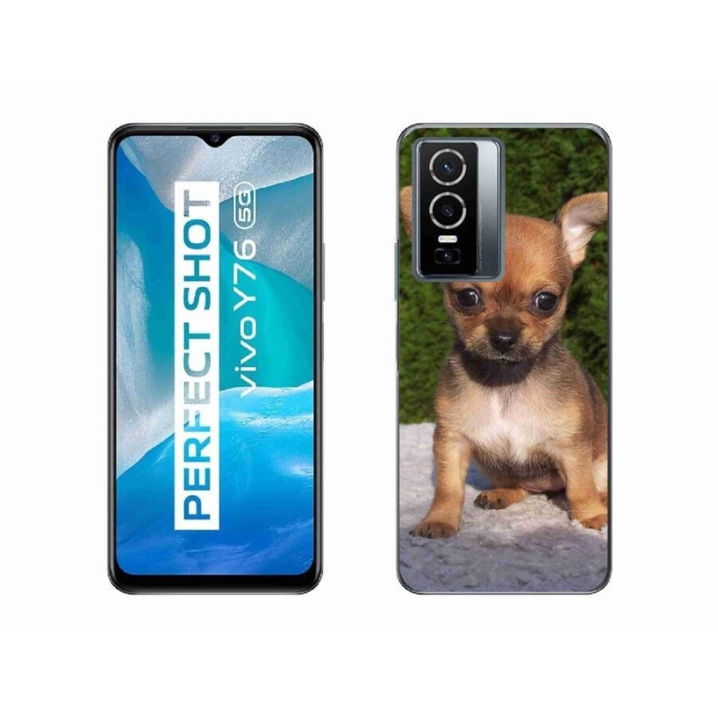 Gél tok mmCase mobiltelefonhoz Vivo Y76 5G - chihuahua 3