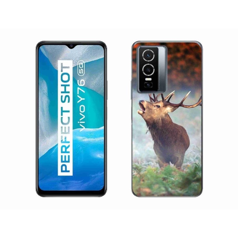 Gél tok mmCase mobil Vivo Y76 5G - szarvas 2