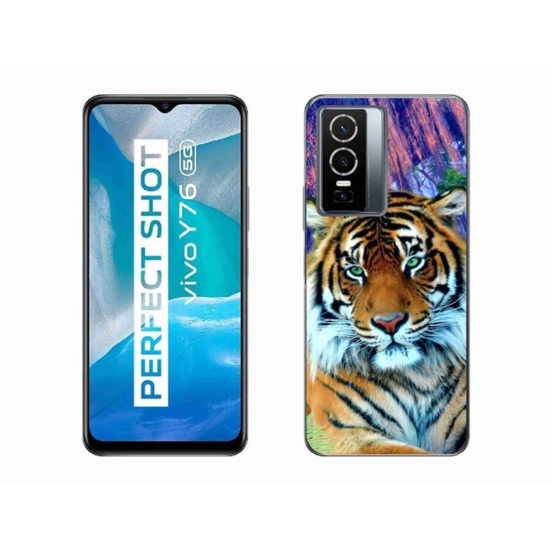 Gél tok mmCase a Vivo Y76 5G készülékhez - tigris