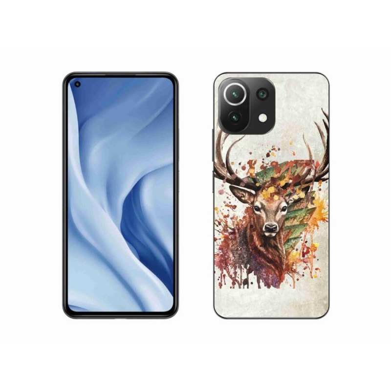 Gél tok mmCase a Xiaomi 11 Lite 5G NE számára - szarvas 1