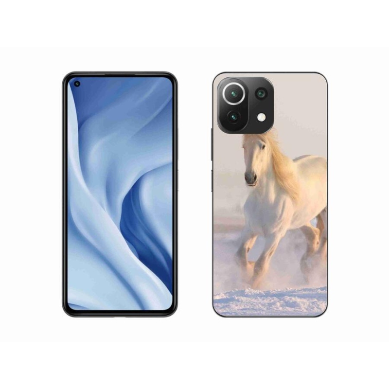 Gél tok mmCase a Xiaomi 11 Lite 5G NE számára - ló a hóban