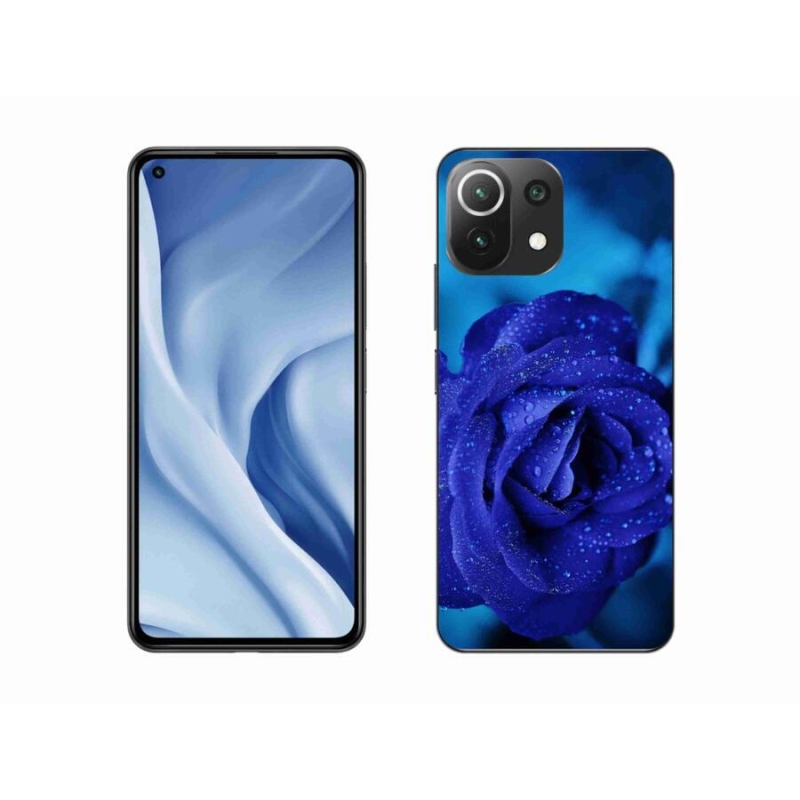 Gél tok mmCase a Xiaomi 11 Lite 5G NE számára - kék rózsa