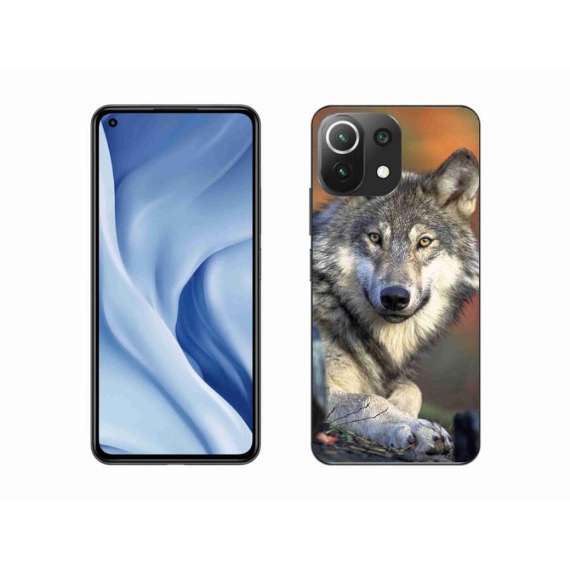 Gél tok mmCase a Xiaomi 11 Lite 5G NE számára - farkas
