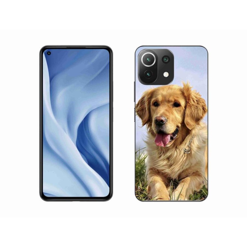 Gél tok mmCase a Xiaomi 11 Lite 5G NE számára - arany retriever