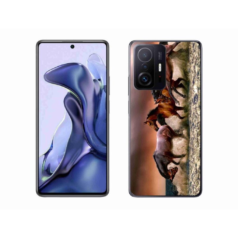 Gél tok mmCase a Xiaomi 11T számára - lovak 1