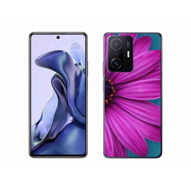 Gél tok mmCase a Xiaomi 11T Pro-hoz - lila margaréta