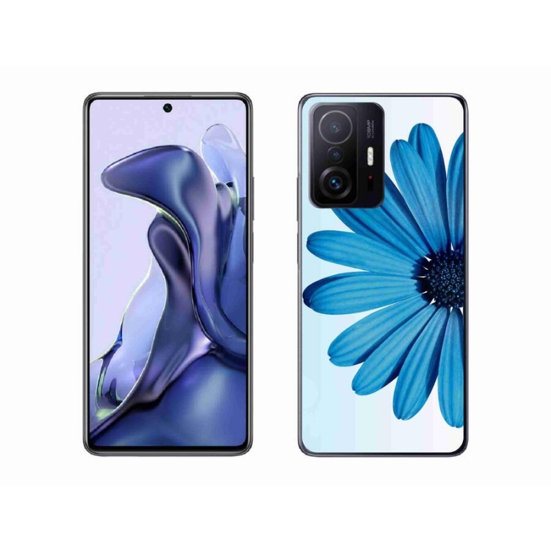 Gél tok mmCase a Xiaomi 11T Pro készülékhez - kék margaréta