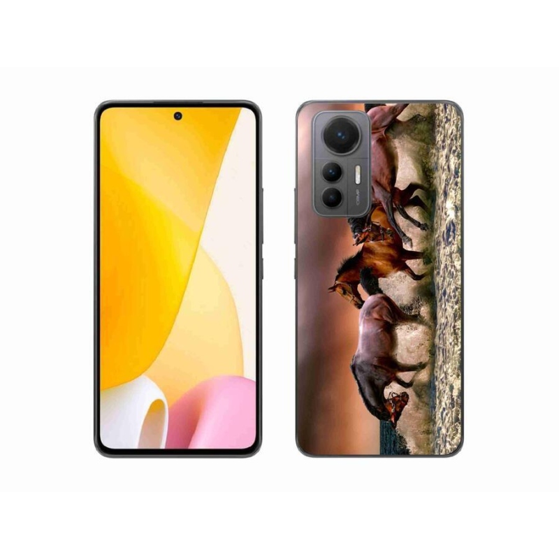 Gél tok mmCase a Xiaomi 12 Lite számára - lovak 1