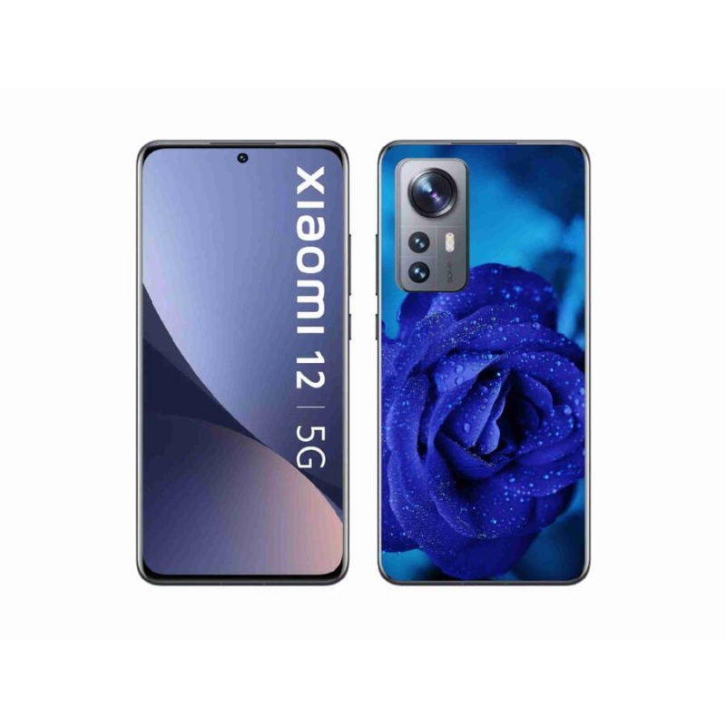 Gél tok mmCase a Xiaomi 12-hez - kék rózsa