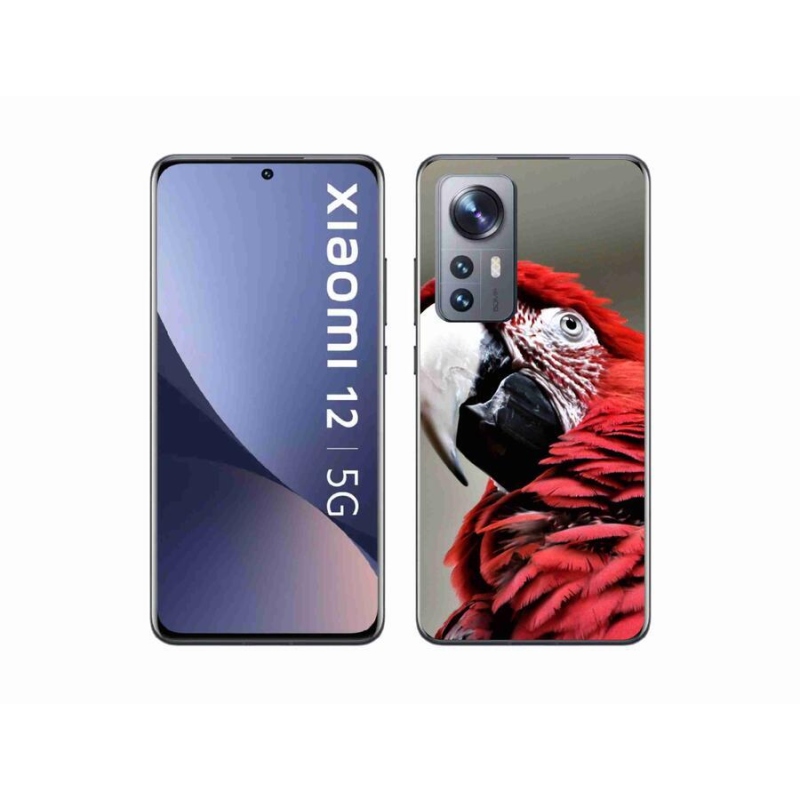 Gél tok mmCase a Xiaomi 12-hez - papagáj ara piros