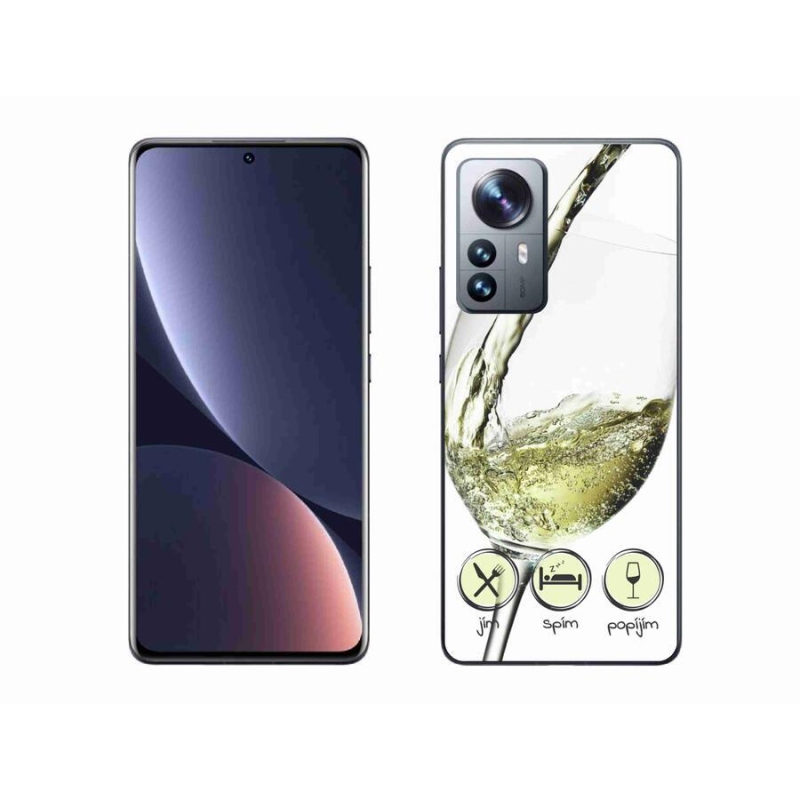 Gél tok mmCase a Xiaomi 12 Pro-hoz - borospohár fehér