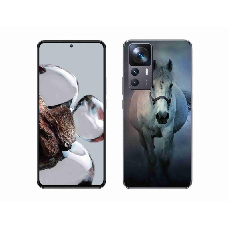 Gél tok mmCase a Xiaomi 12T számára - futó fehér ló
