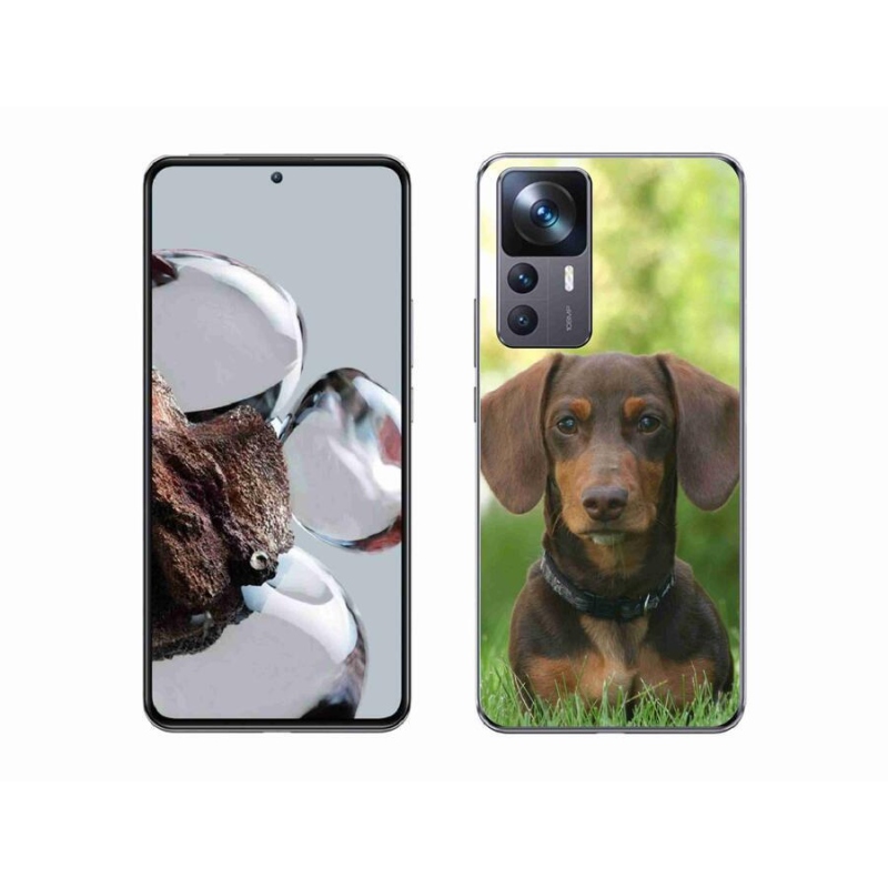 Gél tok mmCase a Xiaomi 12T-hez - barna tacskó