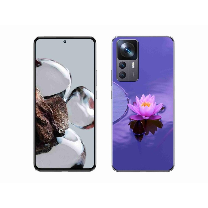 Gél tok mmCase a Xiaomi 12T számára - virág a felületen