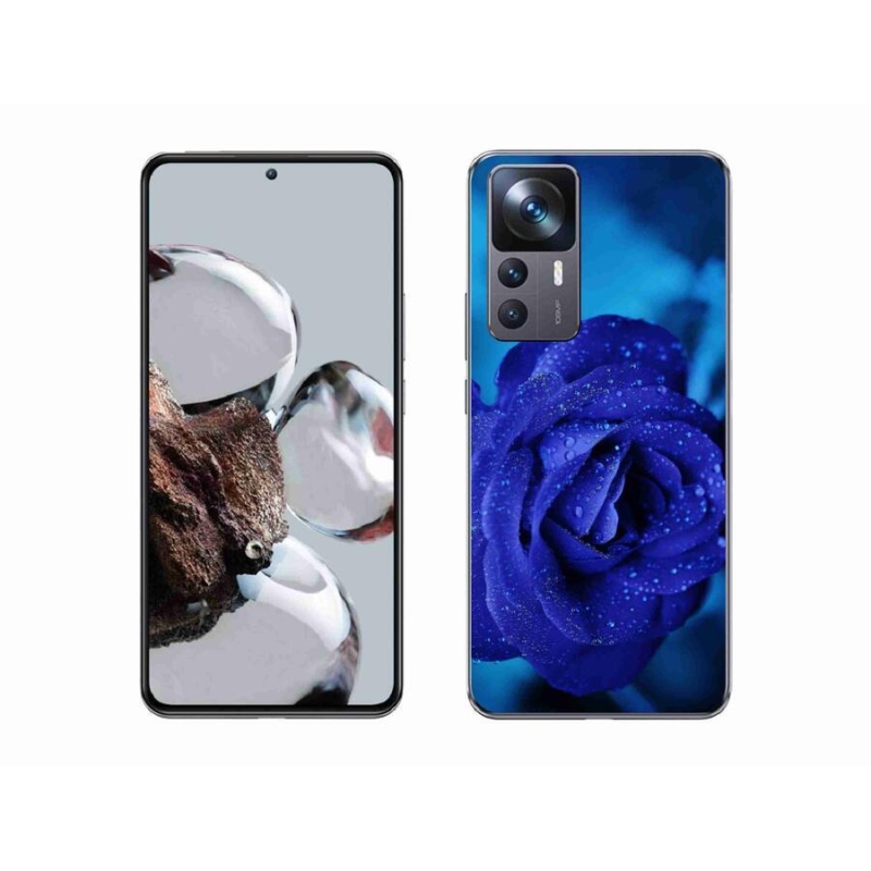 Gél tok mmCase a Xiaomi 12T-hez - kék rózsa