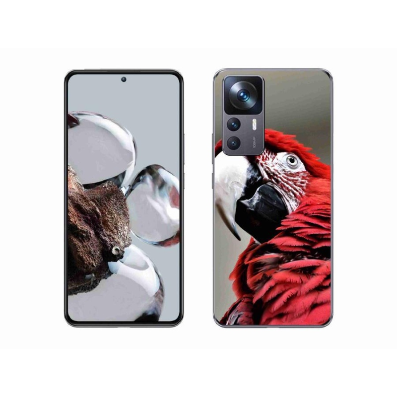 Gél tok mmCase a Xiaomi 12T-hez - papagáj ara piros