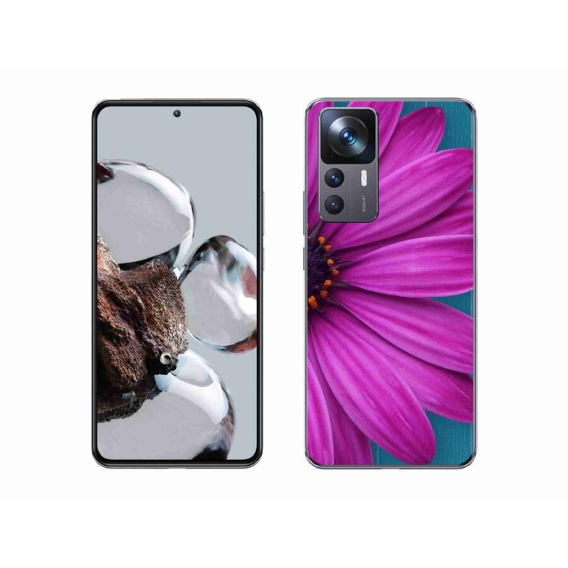 Gél tok mmCase a Xiaomi 12T Pro-hoz - lila margaréta