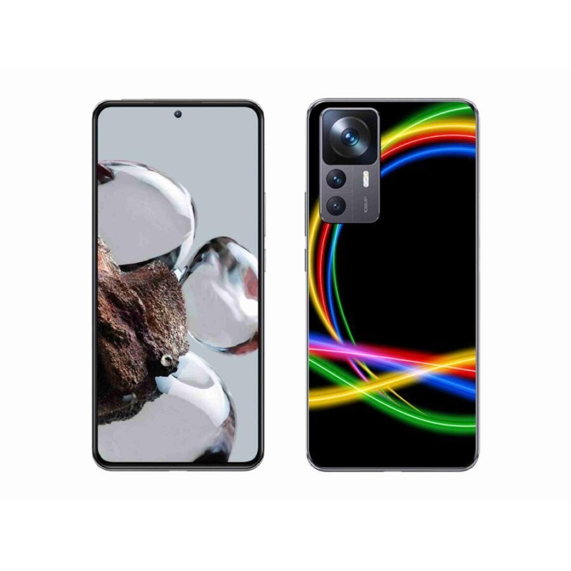 Gél tok mmCase a Xiaomi 12T Pro számára - neon körök