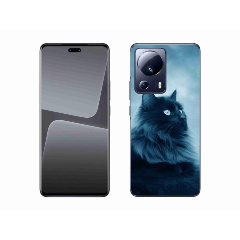 Gél tok mmCase a Xiaomi 13 Lite-hoz - fekete macska 1