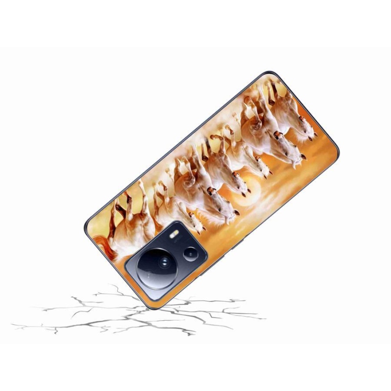 Gél tok mmCase a Xiaomi 13 Lite készülékhez - lovak 2