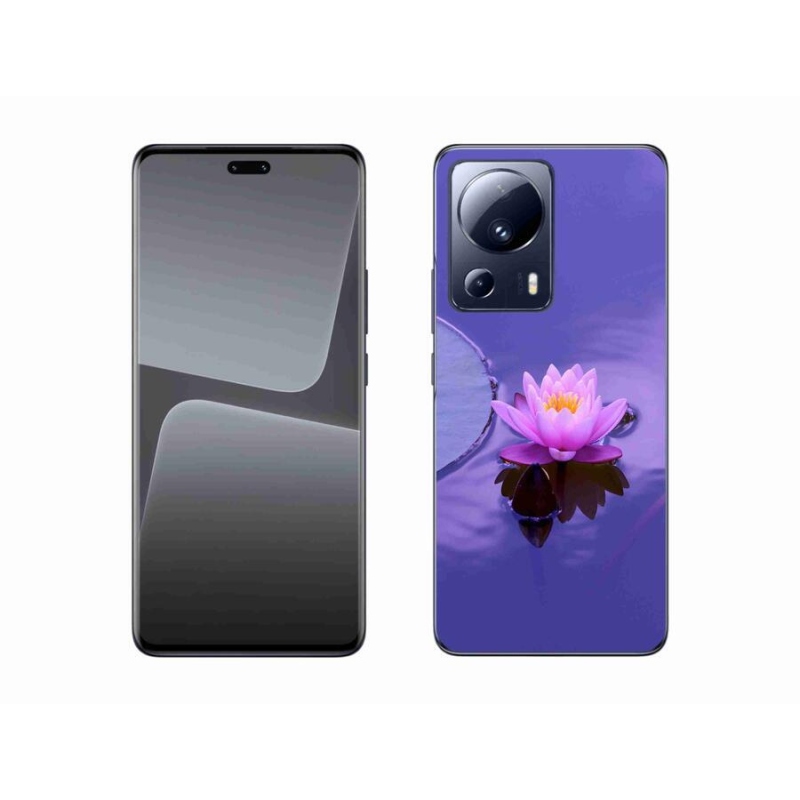 Gél tok mmCase a Xiaomi 13 Lite-hoz - virág a felületen