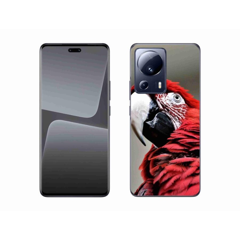 Gél tok mmCase a Xiaomi 13 Lite-hoz - papagáj ara piros