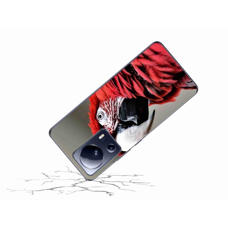 Gél tok mmCase a Xiaomi 13 Lite-hoz - papagáj ara piros