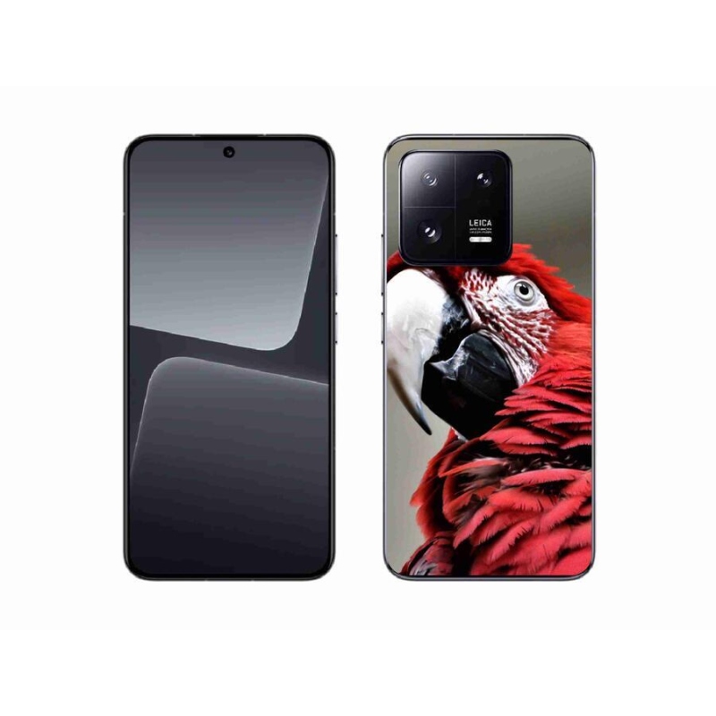 Gél tok mmCase a Xiaomi 13-hoz - papagáj ara piros