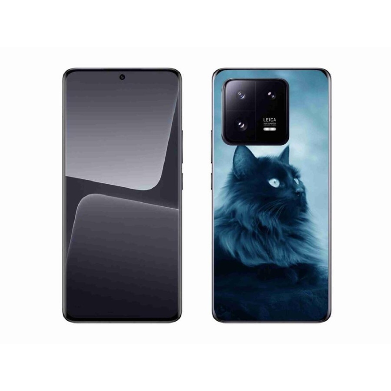 Gél tok mmCase a Xiaomi 13 Pro-hoz - fekete macska 1