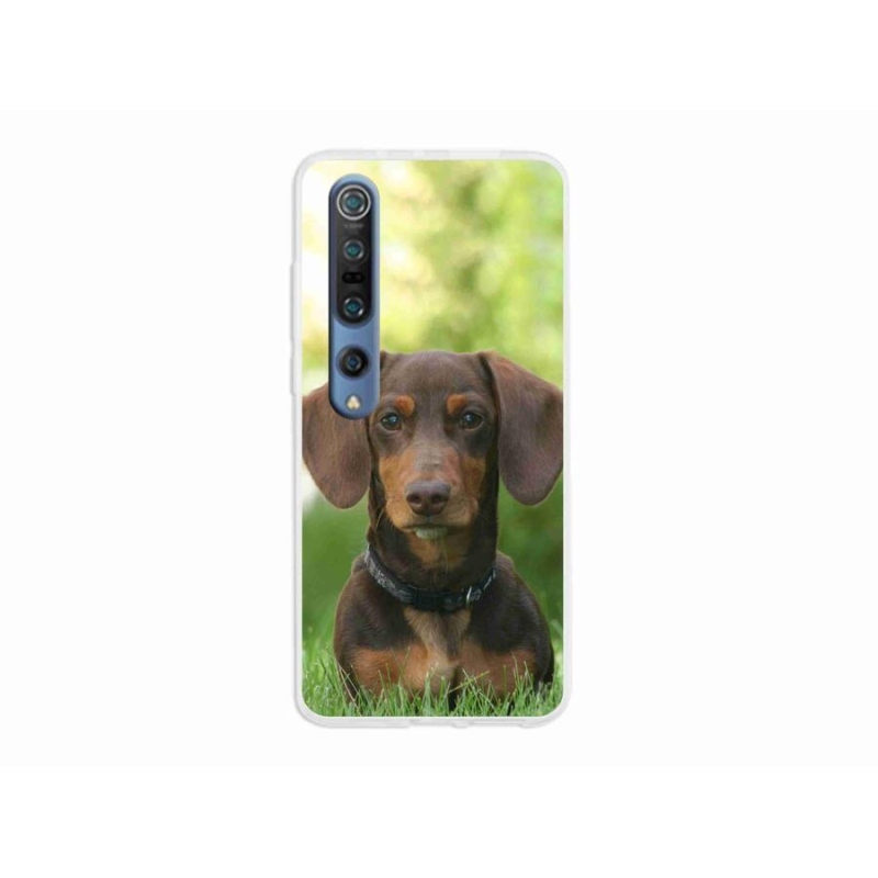 Gél tok mmCase a Xiaomi Mi 10 készülékhez - barna tacskó