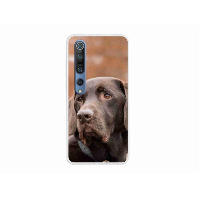Gél tok mmCase a Xiaomi Mi 10 készülékhez - barna labrador