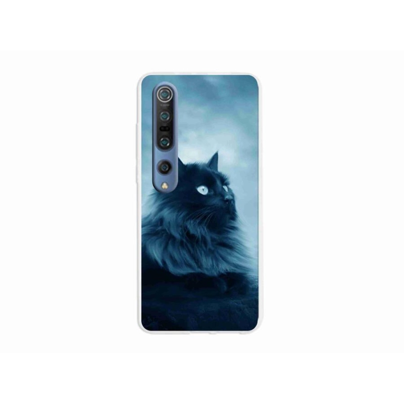 Gél tok mmCase a Xiaomi Mi 10 Pro készülékhez - fekete macska 1