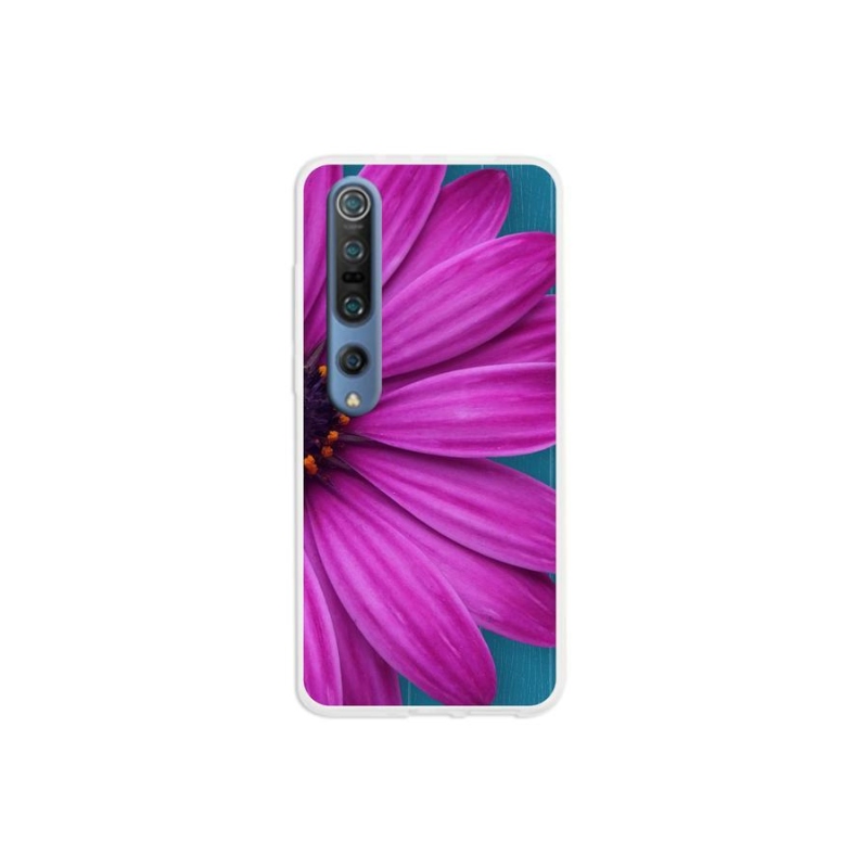 Gél tok mmCase a Xiaomi Mi 10 Pro készülékhez - lila százszorszép