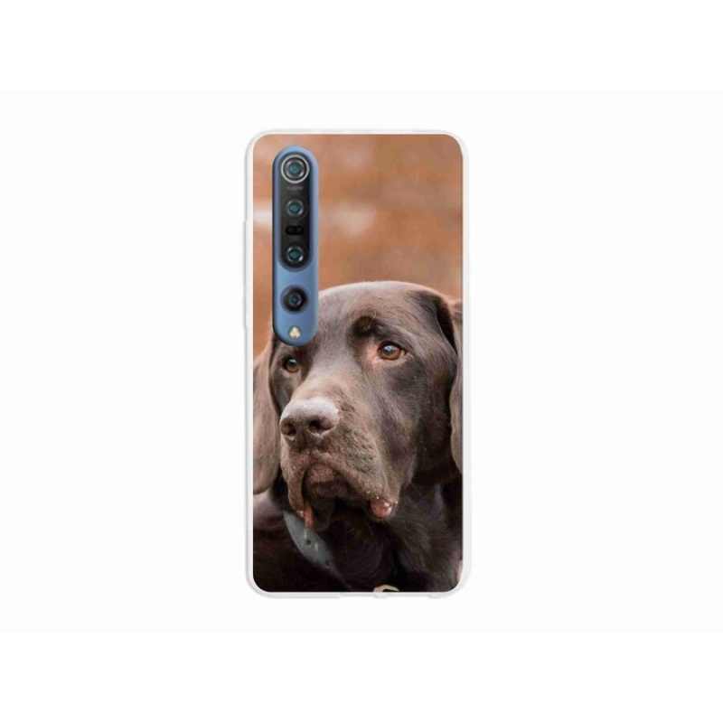 Gél tok mmCase a Xiaomi Mi 10 Pro készülékhez - barna labrador