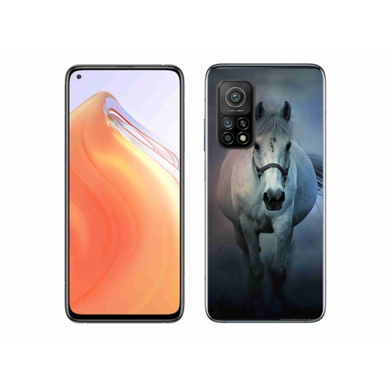 Gél tok mmCase a Xiaomi Mi 10T 5G számára - futó fehér ló
