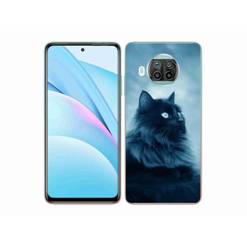 Gél tok mmCase a Xiaomi Mi 10T Lite 5G-hez - fekete macska 1