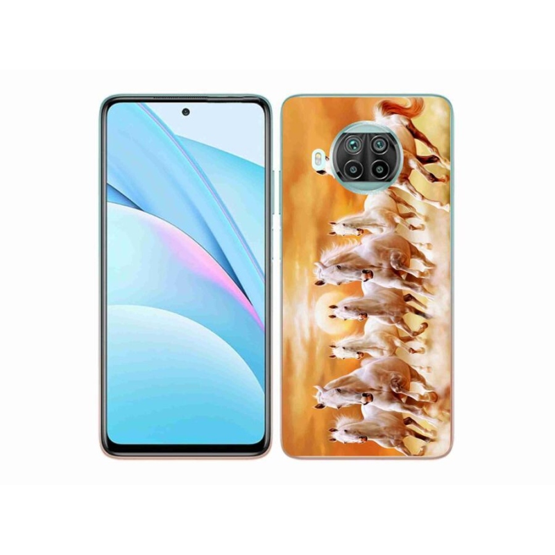 Gél tok mmCase a Xiaomi Mi 10T Lite 5G számára - lovak 2