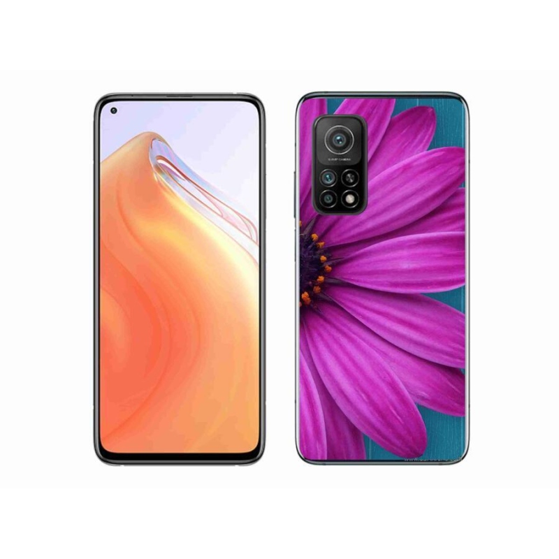 Gél tok mmCase a Xiaomi Mi 10T Pro 5G-hez - lila margaréta