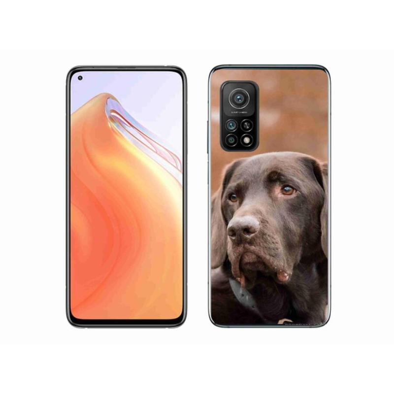 Gél tok mmCase a Xiaomi Mi 10T Pro 5G készülékhez - barna labrador
