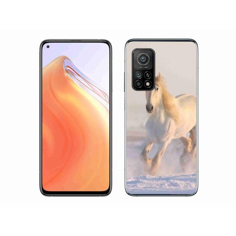 Gél tok mmCase a Xiaomi Mi 10T Pro 5G számára - ló a hóban