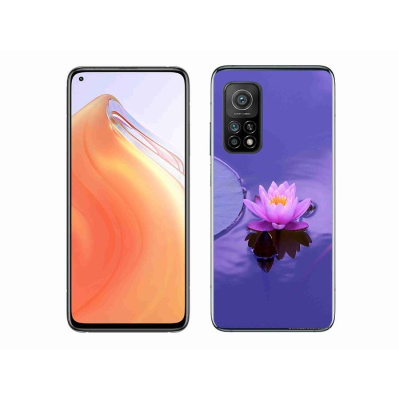 Gél tok mmCase a Xiaomi Mi 10T Pro 5G számára - virág a felületen