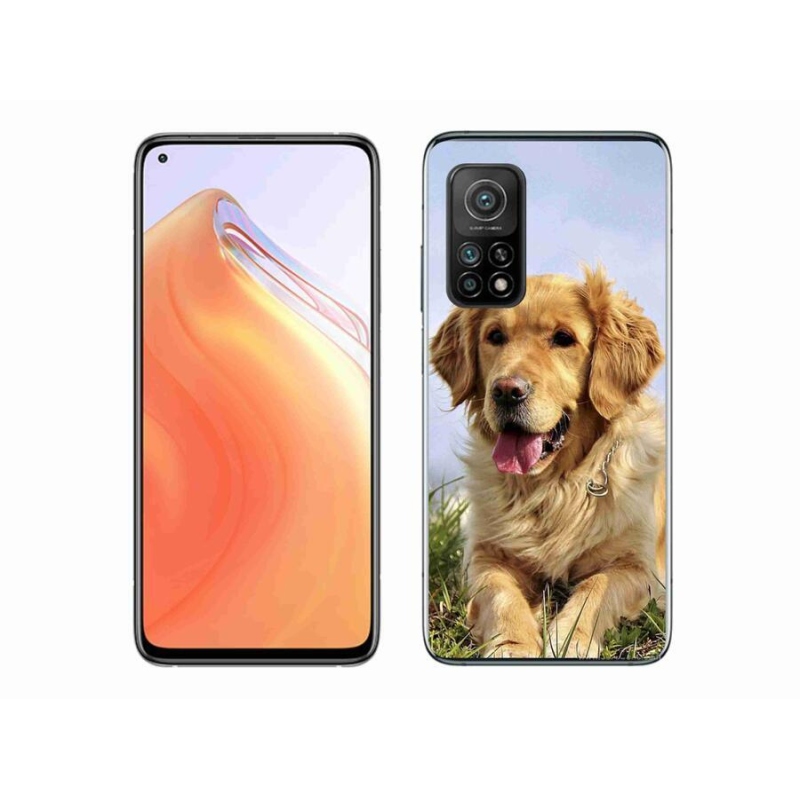 Gél tok mmCase a Xiaomi Mi 10T Pro 5G számára - arany retriever