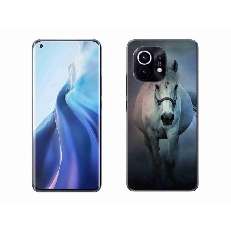 Gél tok mmCase a Xiaomi Mi 11-hez - futó fehér ló
