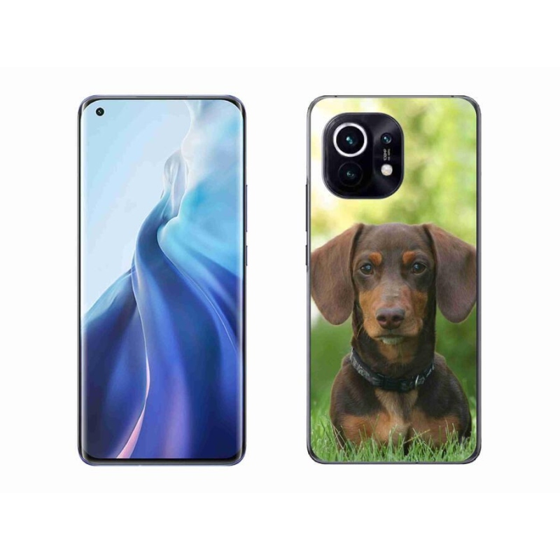 Gél tok mmCase a Xiaomi Mi 11 készülékhez - barna tacskó